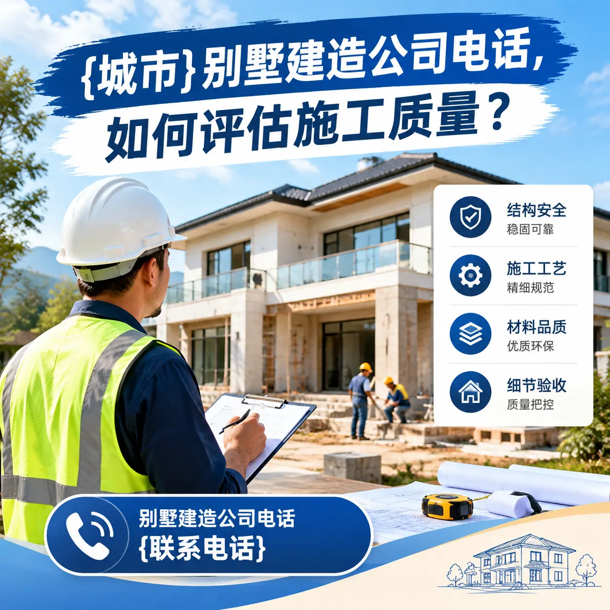 六盘水别墅建造公司电话,如何评估施工质量?
