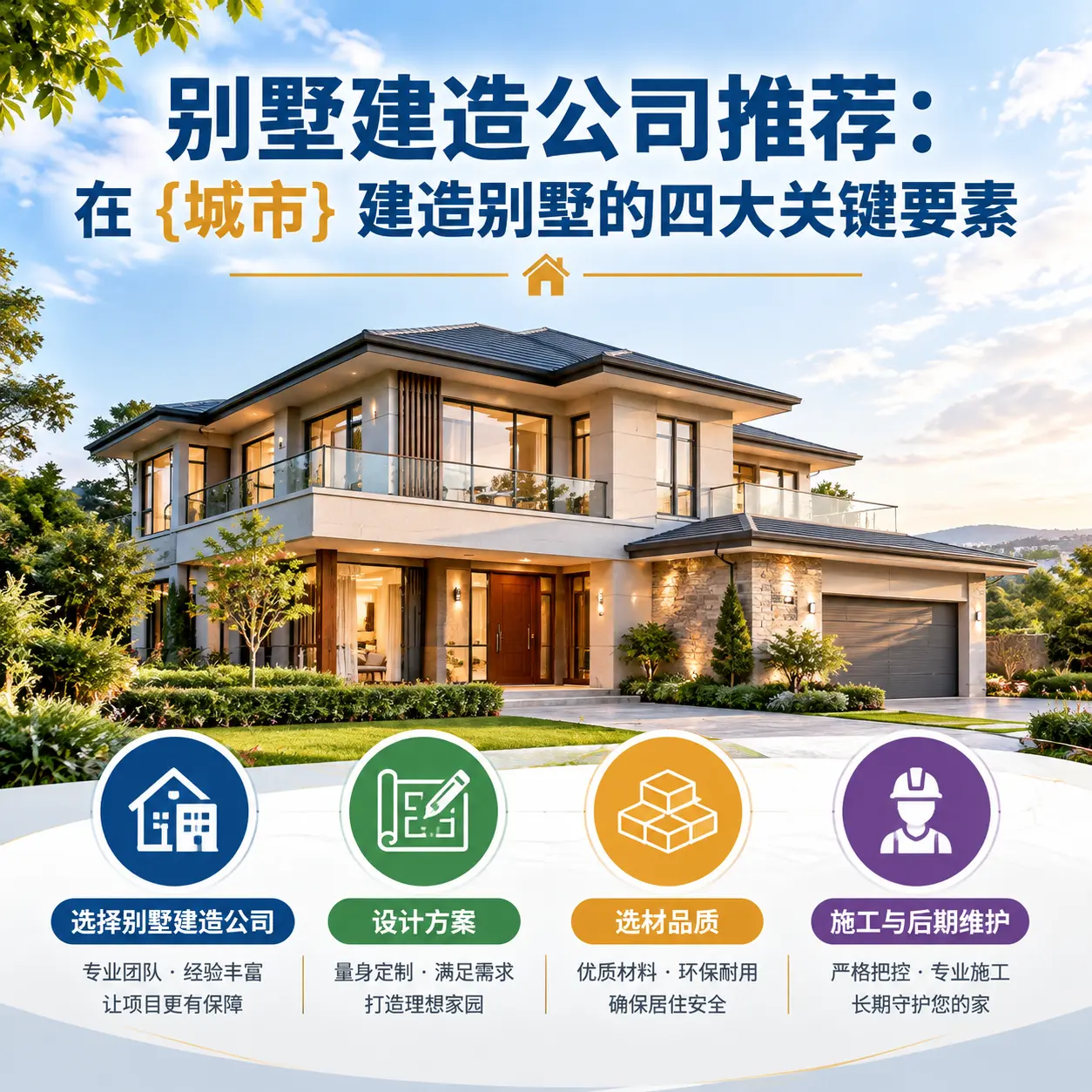 别墅建造公司推荐:在 六盘水 建造别墅的四大关键要素