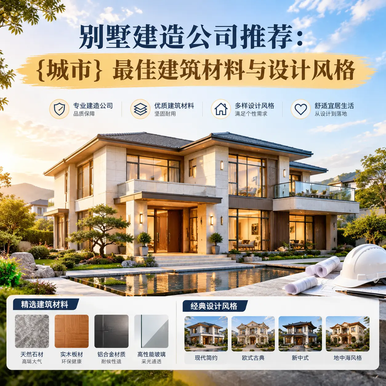 别墅建造公司推荐： 六盘水 最佳建筑材料与设计风格