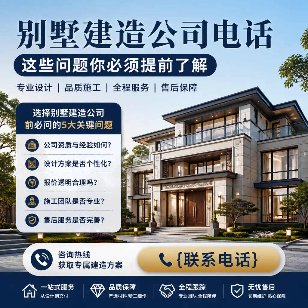 六盘水别墅建造公司电话，这些问题你必须提前了解