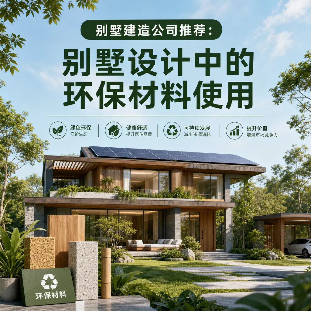 别墅建造公司推荐： 六盘水 别墅设计中的环保材料使用